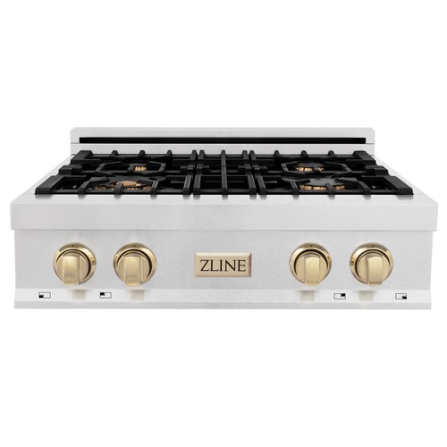 Zline porcelain stovetop 4 - porcelain,