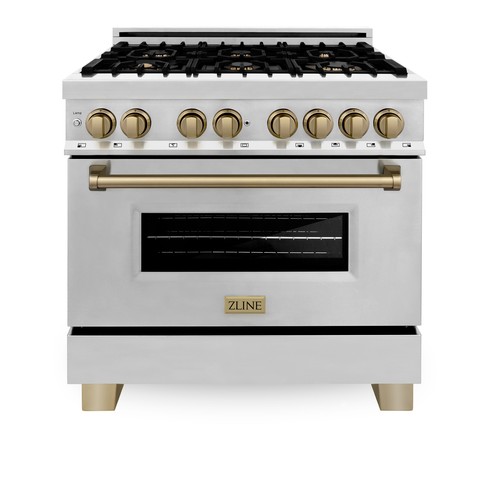 Zline dual fuel range gas - 36",
